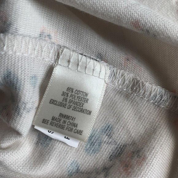 Self Esteem Juniors' Lace-Trim Ruched-Front T-Shirt Size Small - Picture 4 of 6